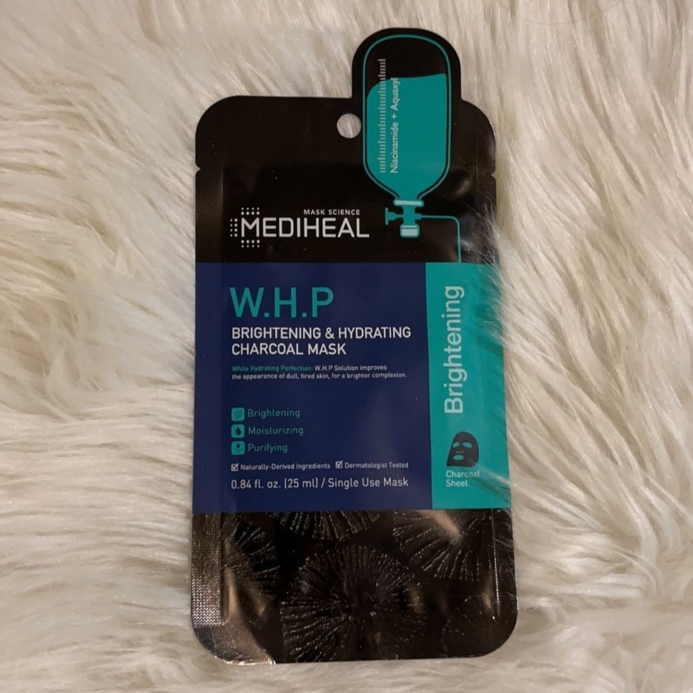 Mediheal WHP Brightening Hydrating Charcoal Mask 2 Single Use Masks New - Picture 3 of 7